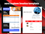 design xero custom invoice template,