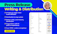 write and distribute your press release or music press release