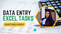 do data entry and PDF to excel tasks
