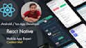 develop IOS and android mobile app using react native