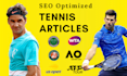 write expert SEO tennis articles