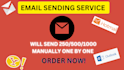 send email manually one by one in one day