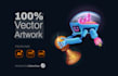 draw vector illustration for webpage and UI