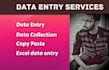 do data entry, excel, scraping, typing, copy paste work
