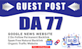do off page seo on da 77 site