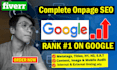 do complete onpage SEO to increase organic traffic