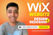 build wix website design, redesign and create wix website development