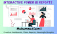 create interactive power bi reports