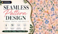 create seamless repeat pattern designs for textile fabric