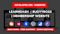 develop wordpress lms website with learndash or buddyboss or membership website