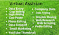 do very well data entry, web recherche, graphic design,