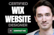 create stunning wix website design for your business