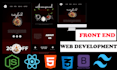 develop your website frontend using reactjs, nextjs, html, CSS, tailwindcss