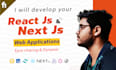 develop a dynamic web application using react next js redux tailwind CSS