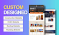 design construction, roofing, hvac, and plumbing website