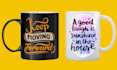 do awesome custom coffee mug design