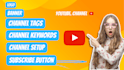 create and setup youtube channel with logo, banner, intro, and outer