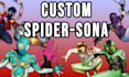 create your own spider man suit deisgn or spider sona