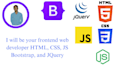 be your frontend web developer html css javascript website