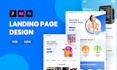 create high converting landing page UI UX in figma or xd