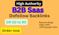 guest post on b2b saas websites with 70to90 DR backlinks