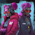 make a futuristic cyberpunk city art background art
