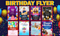 birthday wedding club and anniversary flyer