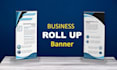 design roll up banner, retractable banner and backdrop