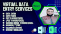 do accurately data entry, retype the documents into doc form