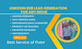do perfect b2b lead generation, linkedin research and google map scrapping