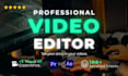do professional video editing