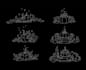 create  hand embroidery pattern line art from reference image