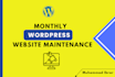 do monthly wordpress maintenance and management service