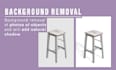 do background removal of photos of objects and add shadow