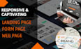 do responsive landing page, webpage and form page that will skyrocket your sales