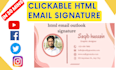 create clickable html email signature outlook signature