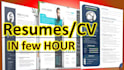 make resume cv, certificates, cards, qr codes, bar codes