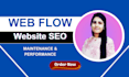 do professional webflow SEO and monthly website maintenance services
