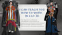 teach you how to work in clo 3d or marvelous designer fast