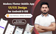 create premium mobile app frontend UI design android and IOS