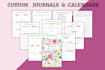design 2026 printable planner, printable journal, tracker, and calendar design