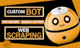 develop python bot web scraping python scripts desktop applications