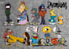 create cartoon, graffiti character for you with my style