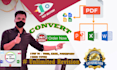 convert PDF to word or excel or powerpoint
