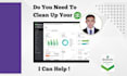 clean up and do quickbooks online bookkeeping