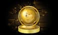 make 3d crypto, meme, gold, cryptocurrency, token, bitcoin logo