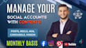 be your expert social media manager and content creator