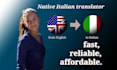 manually translate from english to italian and viceversa