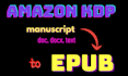 convert your manuscript to epub