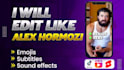 edit instagram reels, tiktok videos, youtube shorts with alex hormozi captions